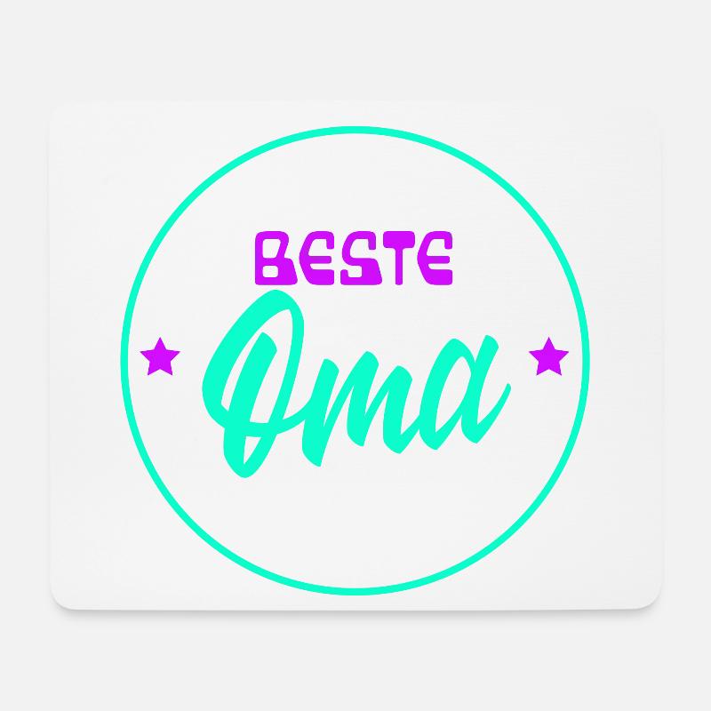 Beste Oma Statement Großmutter Großmama Seniorin - Mousepad (Querformat) - Weiß