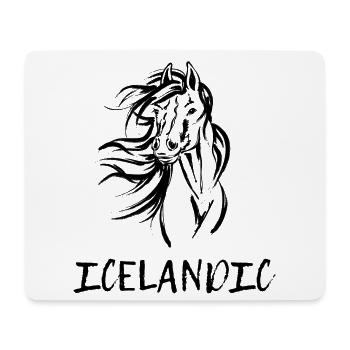 Pferdeliebe Spruch Hengst Islandpferde Pferde - Mousepad (Querformat) - Weiß - Vorne