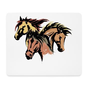 Pferde Hengst Islandpferde Pferdeliebe Isländer - Mousepad (Querformat) - Weiß - Vorne