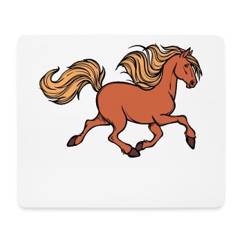 Pferdefan Islandpferde Galopp Isländer Pferde - Mousepad (Querformat) - Weiß - Vorne