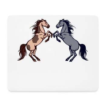 Islandpferde Pferdeliebe Pferdefan Pferde - Mousepad (Querformat) - Weiß - Vorne