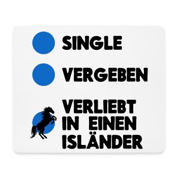 Pferde Lustig Statement Islandpferde Pferdefan - Mousepad (Querformat) - Weiß - Vorne