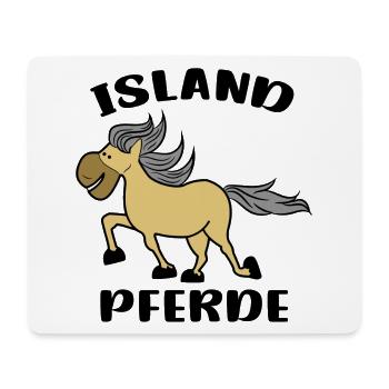 Isländer Pferde Pferdeliebe Spruch Islandpferde - Mousepad (Querformat) - Weiß - Vorne