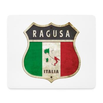 Ragusa Italien Wappen Flaggen Design - Mousepad (Querformat) - Weiß - Vorne