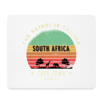 Conception du safari au Cap en Afrique du Sud - Tapis de souris (format paysage) - blanc - Devant