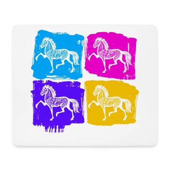 Islandpferde Pferde Tölt Spruch Pferdeliebe - Mousepad (Querformat) - Weiß - Vorne