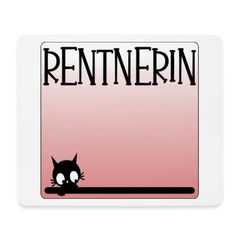 Katzen Rentnerin - Rente - Mousepad (Querformat) - Weiß - Vorne