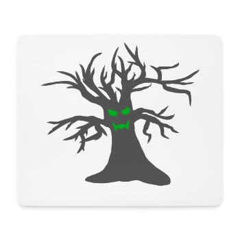 Monsterbaum, Horror Motiv, coole Tees - Mousepad (Querformat) - Weiß - Vorne