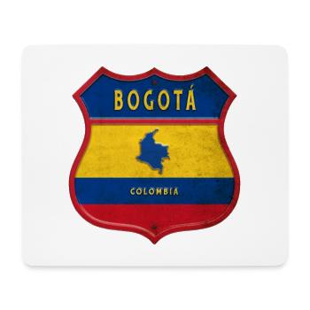 Bogotá Colombia coat of arms design - Mouse Pad (horizontal) - white - Front
