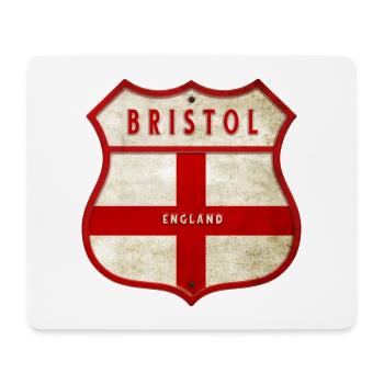 Bristol England coat of arms - Mouse Pad (horizontal) - white - Front