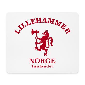 LILLEHAMMER Norwegen Norway Norge - Mouse Pad (horizontal) - white - Front