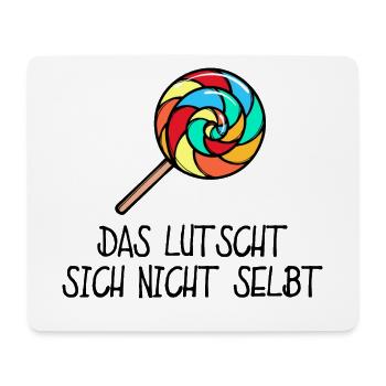 Süßigkeiten Naschkatzen Statement Bonbon Lecker - Mousepad (Querformat) - Weiß - Vorne