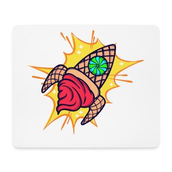 Naschen Süßigkeiten Nachspeise Lecker Konditor Eis - Mousepad (Querformat) - Weiß - Vorne