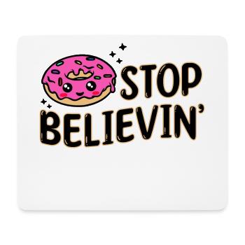 Süßigkeiten Naschen Statement Lecker Donut - Mousepad (Querformat) - Weiß - Vorne
