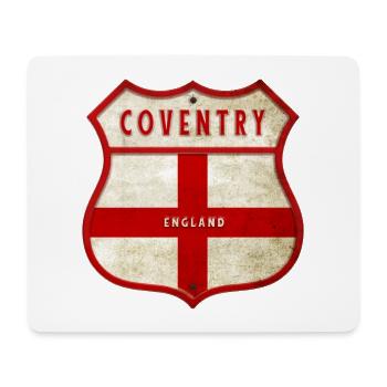 Coventry England crest - Mouse Pad (horizontal) - white - Front