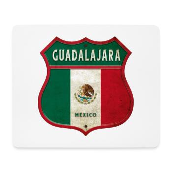 Guadalajara Mexiko Wappen Design - Mousepad (Querformat) - Weiß - Vorne