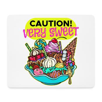 Schokolade Süßigkeiten Nachspeise Bonbon Statement - Mousepad (Querformat) - Weiß - Vorne