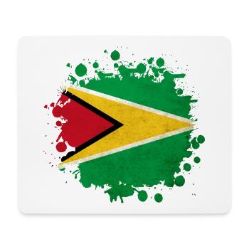 blob drapeau de la Guyane - Tapis de souris (format paysage) - blanc - Devant