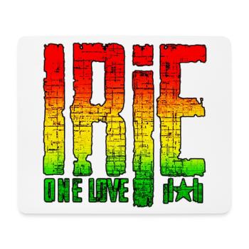 Symboles de paix reggae sur fond de graffiti - Tapis de souris (format paysage) - blanc - Devant