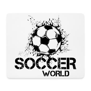 Soccer World Soccer Icon Blast Graphic Icon - Mouse Pad (horizontal) - white - Front