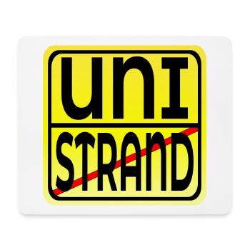 Zurück in die Universität - UNI FERIEN ENDE STRAND - Mousepad (Querformat) - Weiß - Vorne