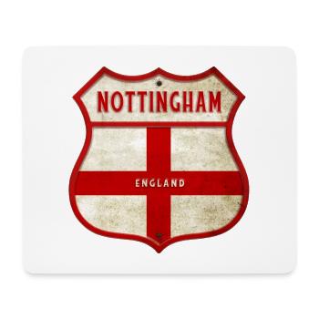 Nottingham England Wappen - Mousepad (Querformat) - Weiß - Vorne