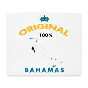 Bahamas Original 100% Flaggen Design - Mousepad (Querformat) - Weiß - Vorne