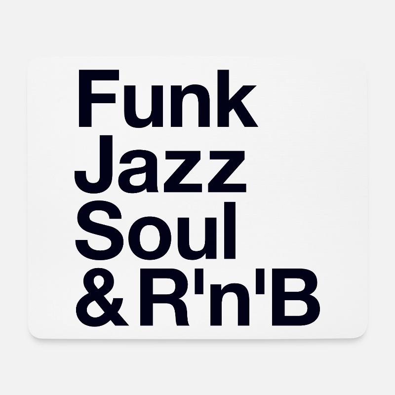 Funk Jazz Soul Music Musik - Mousepad (Querformat) - Weiß