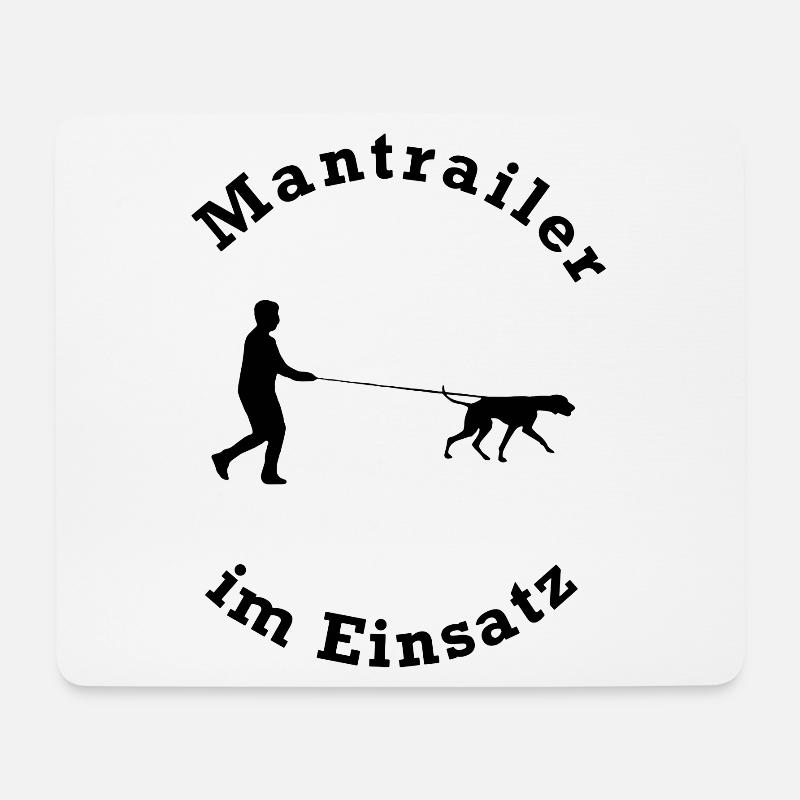 MANTRAILER IM EINSATZ - Mousepad (Querformat) - Weiß