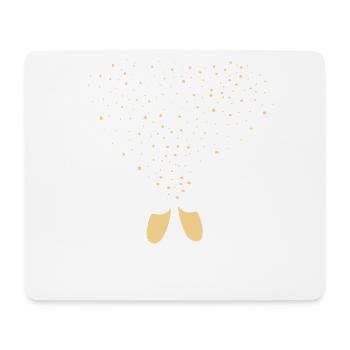 Sparkling Prosecco - Sparkling wine - Motif to toast - Mouse Pad (horizontal) - white - Front