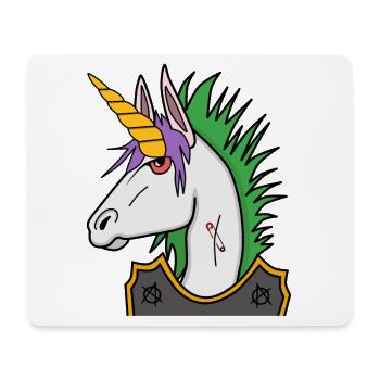 Punk Unicorn - Mouse Pad (horizontal) - white - Front