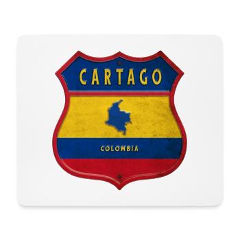 Écusson Cartago Colombia - Tapis de souris (format paysage) - blanc - Devant