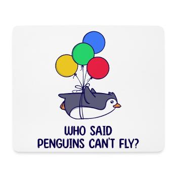 Tier Pinguin Humorvoll Statement Luftballon Vogel - Mousepad (Querformat) - Weiß - Vorne