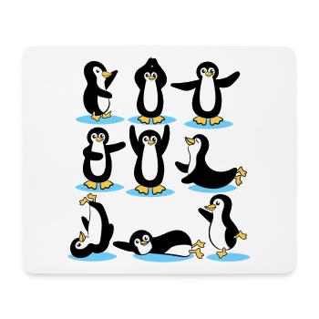Cool Ice Skating Penguin Arctic Ice Animal Bird - Mouse Pad (horizontal) - white - Front
