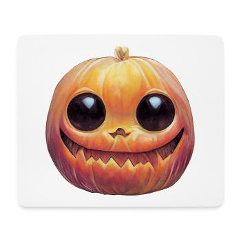 Tête De Citrouille Pour Halloween - Tapis de souris (format paysage) - blanc - Devant