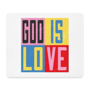 Gott ist Liebe - Mousepad (Querformat) - Weiß - Vorne