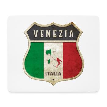 Venezia Italy Coat of Arms Flags Design - Mouse Pad (horizontal) - white - Front