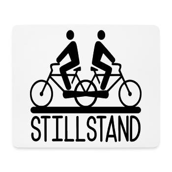 STILLSTAND FAHRRAD FAHREN - Mousepad (Querformat) - Weiß - Vorne