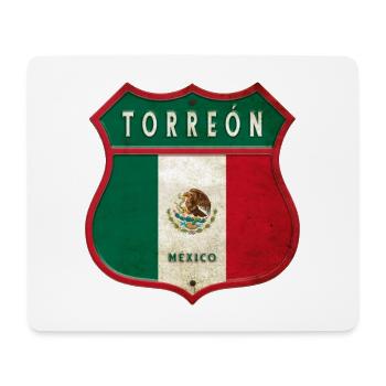 Design des armoiries de Torreón Mexico - Tapis de souris (format paysage) - blanc - Devant