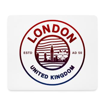 Londres Royaume-Uni - Tapis de souris (format paysage) - blanc - Devant