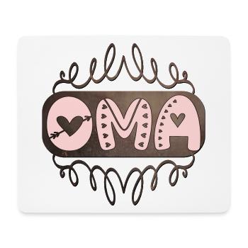 Gift ideas for grandma - OMA - Mouse Pad (horizontal) - white - Front