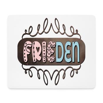 FRIEDEN - Mousepad (Querformat) - Weiß - Vorne