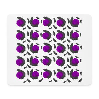 für frau, Rosenmuster - Mousepad (Querformat) - Weiß - Vorne