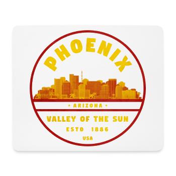 Phoenix Skyline: Valley of the Sun - Mousepad (Querformat) - Weiß - Vorne