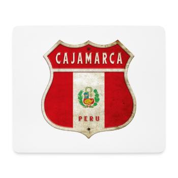Cajamarca Peru coat of arms flag design - Mouse Pad (horizontal) - white - Front