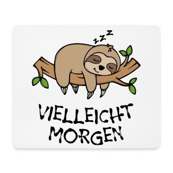 Säugetier Faul Tier Statement Faultier Schlafen - Mousepad (Querformat) - Weiß - Vorne