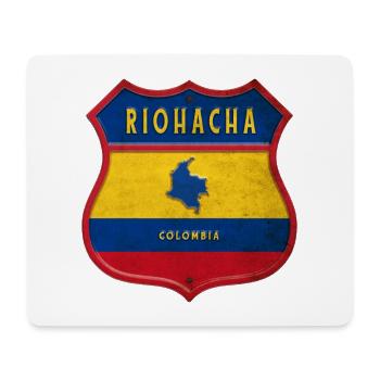 Riohacha Kolumbien Wappen Design - Mousepad (Querformat) - Weiß - Vorne