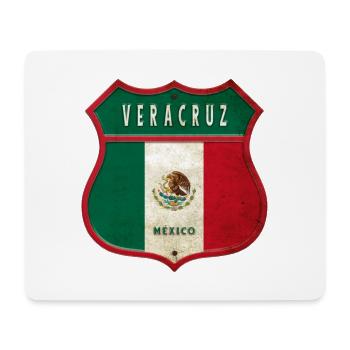 Design des armoiries de Veracruz (Mexique) - Tapis de souris (format paysage) - blanc - Devant