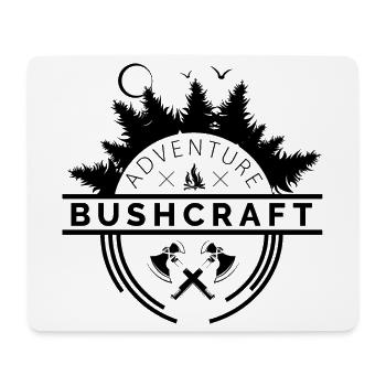 Icône Bushcraft Illustration de l’icône du logo de la forêt - Tapis de souris (format paysage) - blanc - Devant