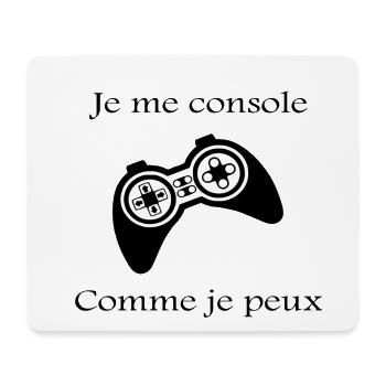 manette de jeu vidéo - Tapis de souris (format paysage) - blanc - Devant